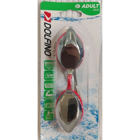 2 Pack Unisex-Adult Swim Goggles Mirrored and Perma Blue Anti-Fog UV Protection - Picture 4 of 13